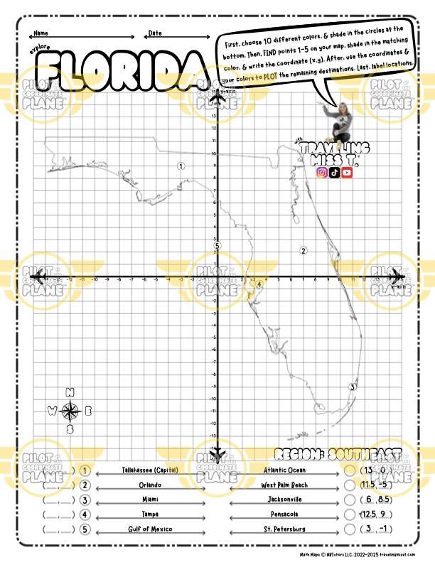 Traveling Miss T. Math Maps