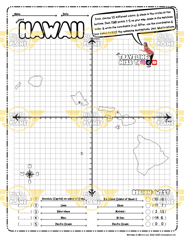 Traveling Miss T. Math Maps
