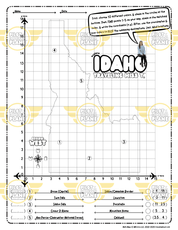 Traveling Miss T. Math Maps