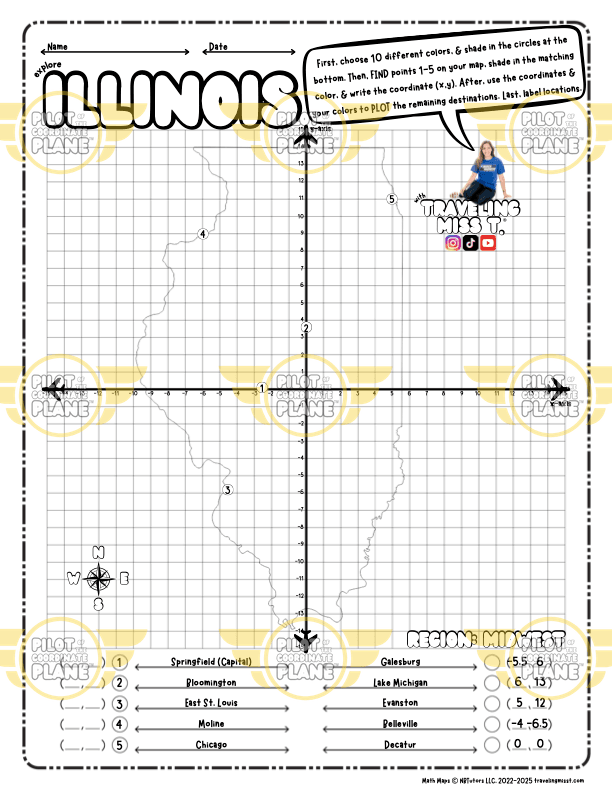 Traveling Miss T. Math Maps