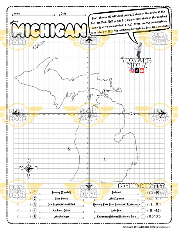 Michigan Math Map
