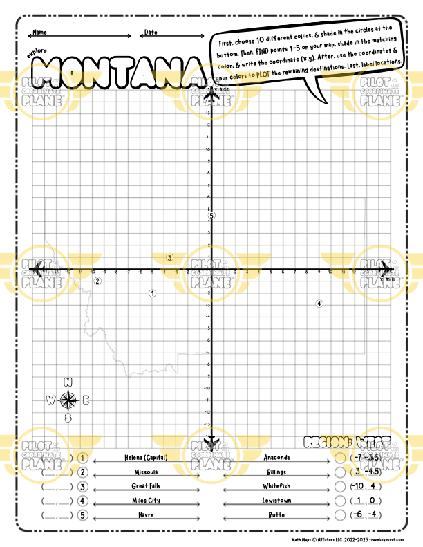 Montana Coordinate Plane