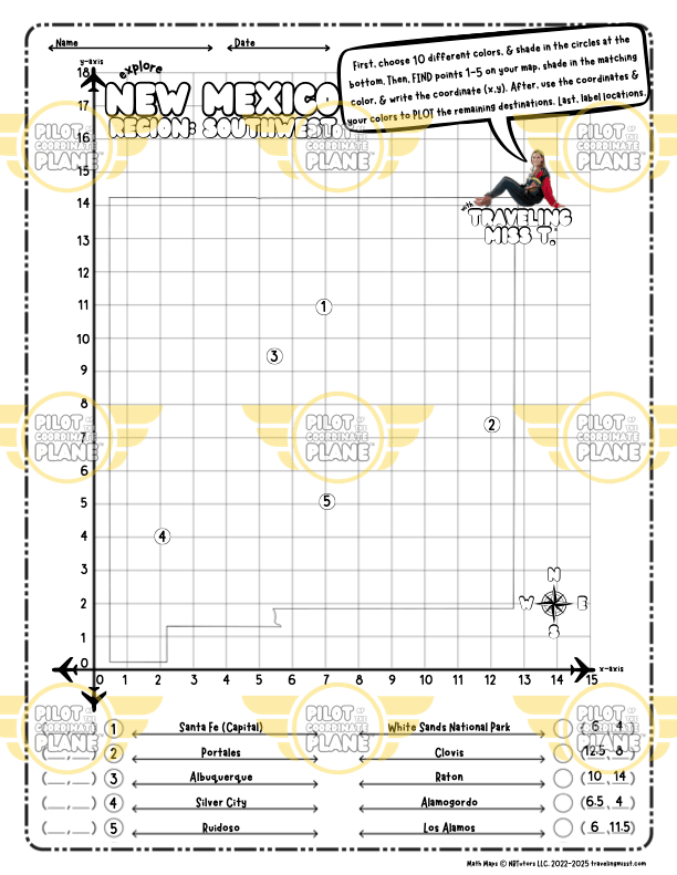 New Mexico Math Map