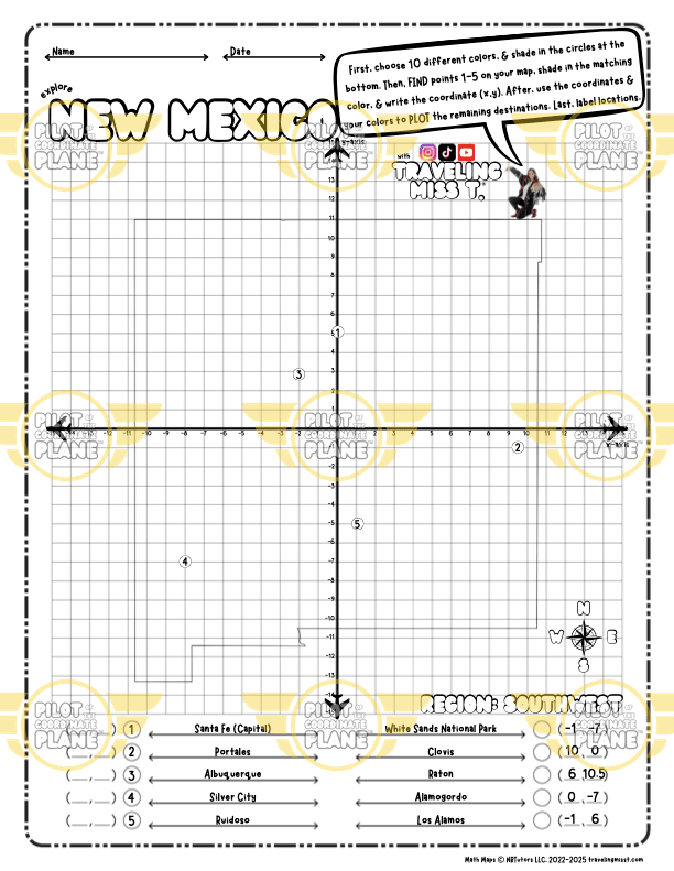Math Maps New Mexico