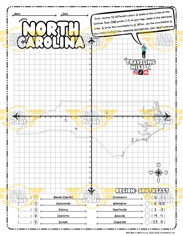 Coordinate Plane Map