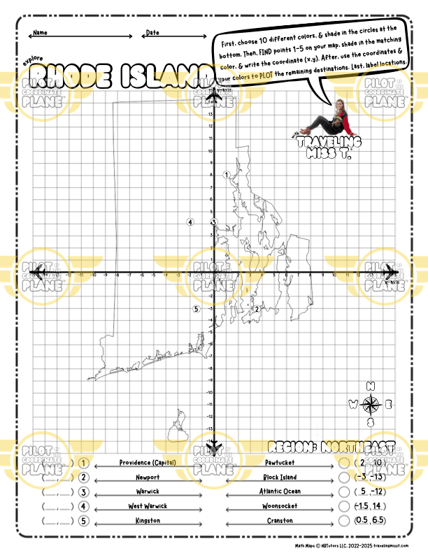 Coordinate Plane Math Maps