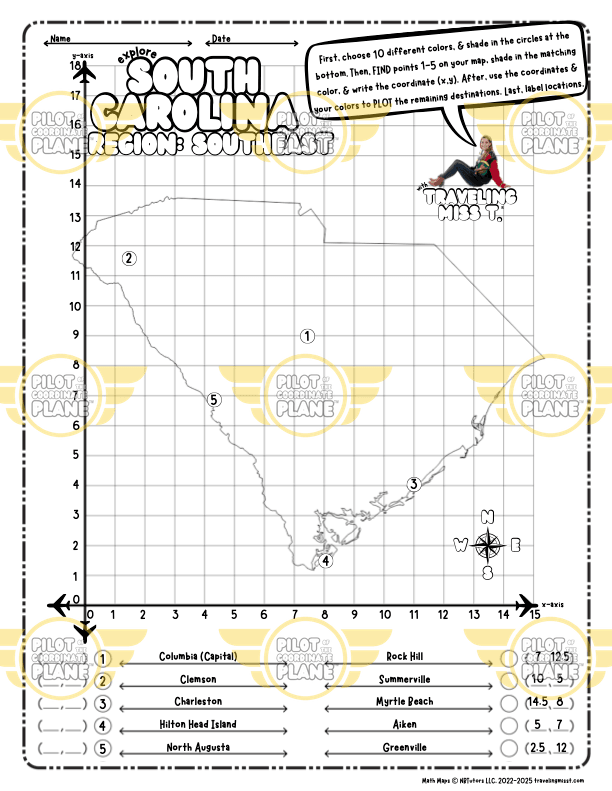 Coordinate Plane Worksheets