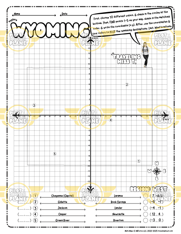 Wyoming Math Map