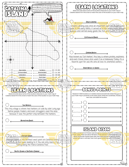 California by Coordinate Plane Adventure