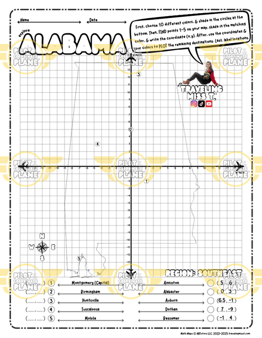 Traveling Miss T. Math Maps