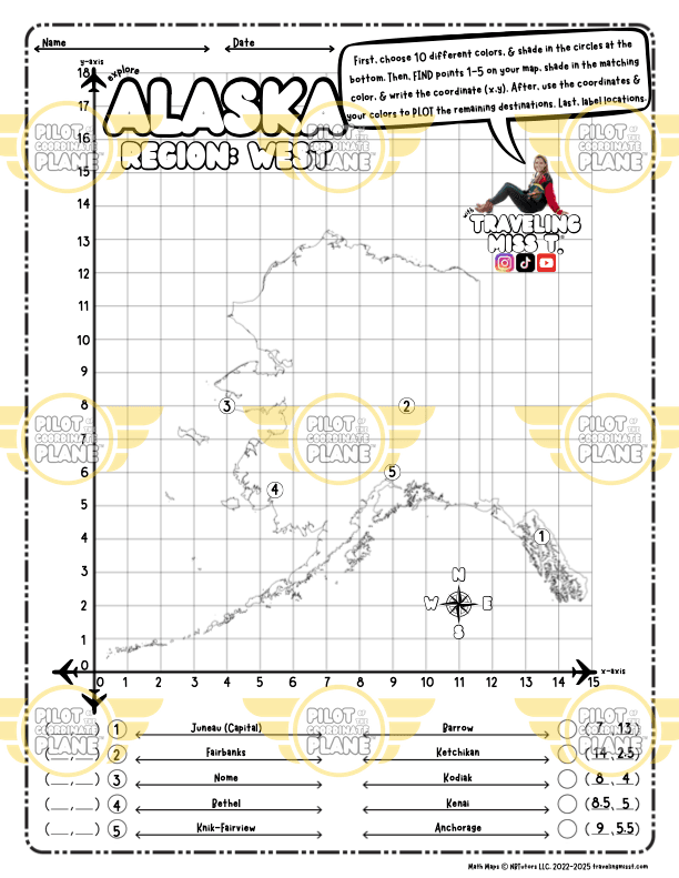 Traveling Miss T. Math Maps
