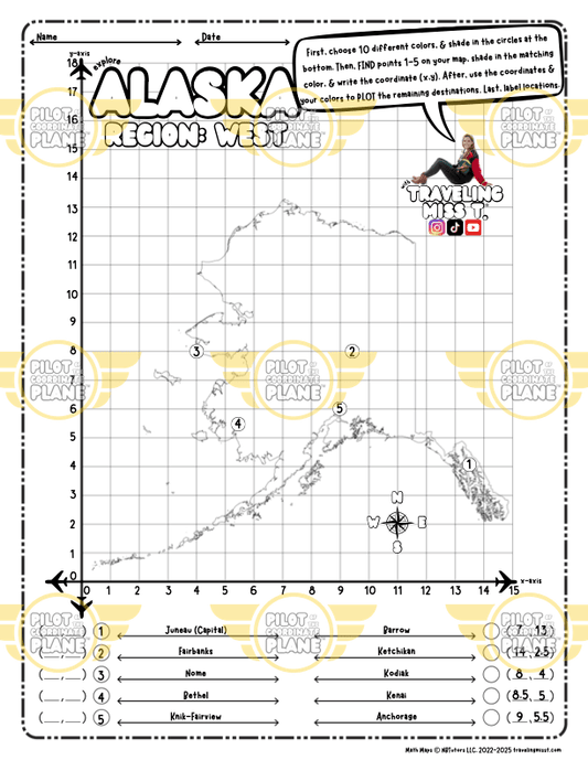 Traveling Miss T. Math Maps