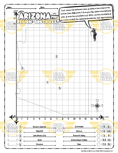 Arizona Math Map