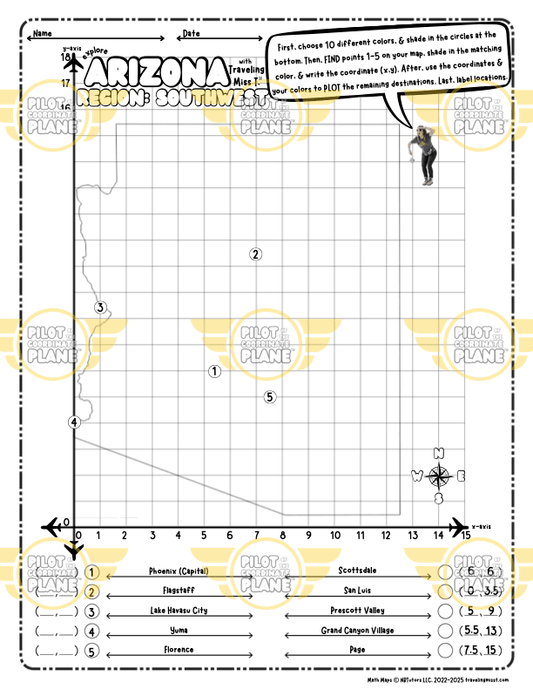 Arizona Math Map