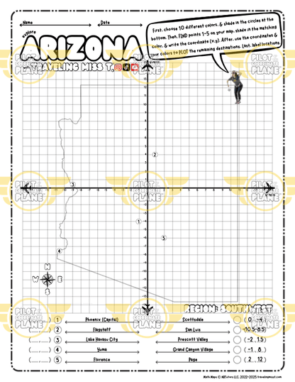 Traveling Miss T. Math Maps