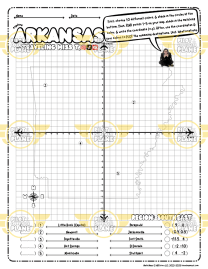 Arkansas Math Map