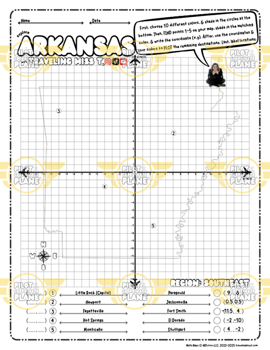 Arkansas Math Map