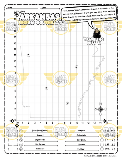 Traveling Miss T. Math Maps