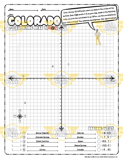 Colorado Map Template