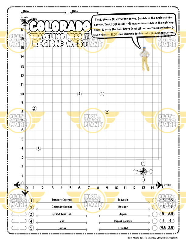 Traveling Miss T. Math Maps