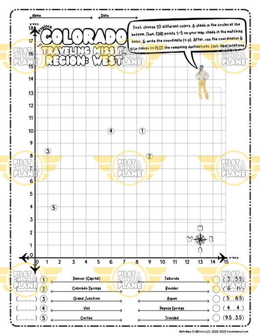 Traveling Miss T. Math Maps