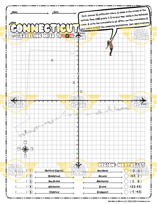 Traveling Miss T. Math Maps