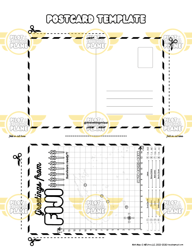 Fiji Coordinate Plane Worksheets