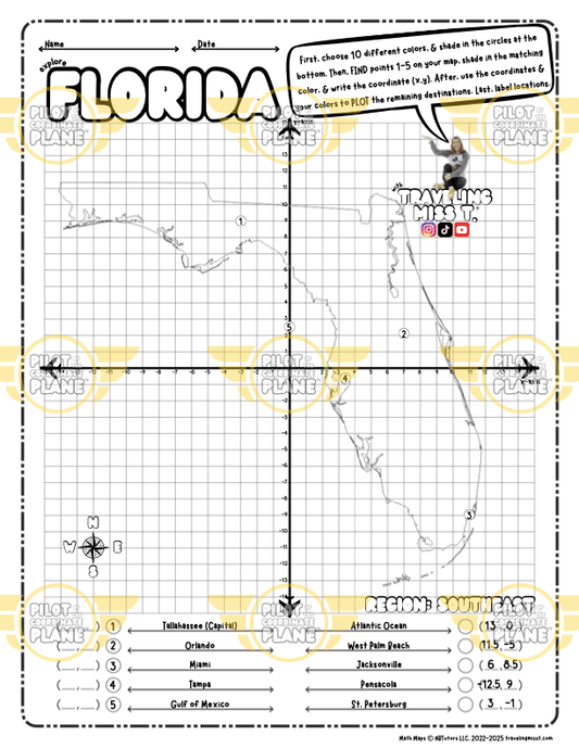 Traveling Miss T. Math Maps
