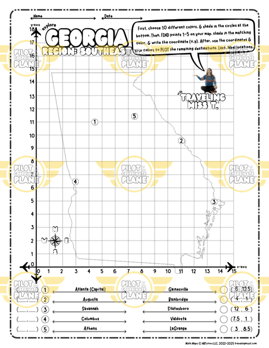 Traveling Miss T. Math Maps