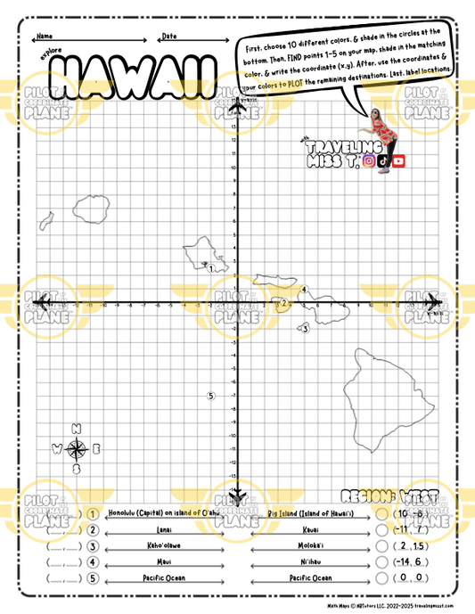 Traveling Miss T. Math Maps