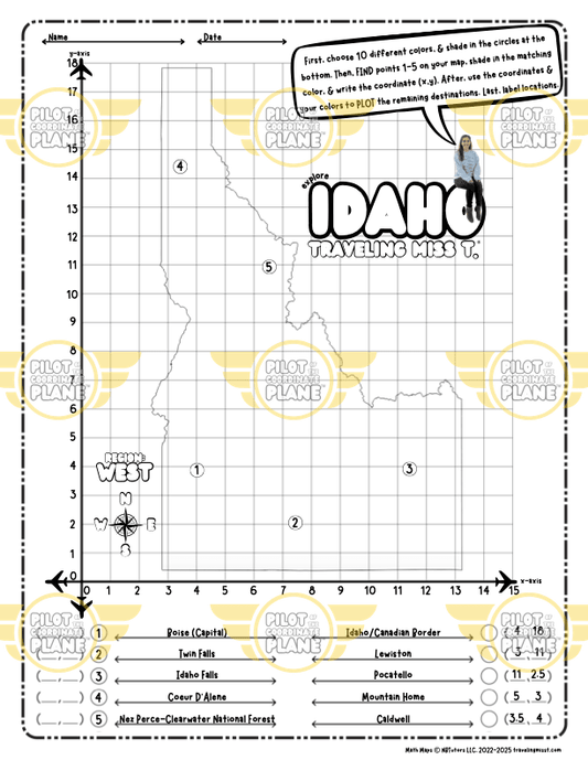Traveling Miss T. Math Maps