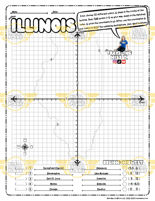 Traveling Miss T. Math Maps