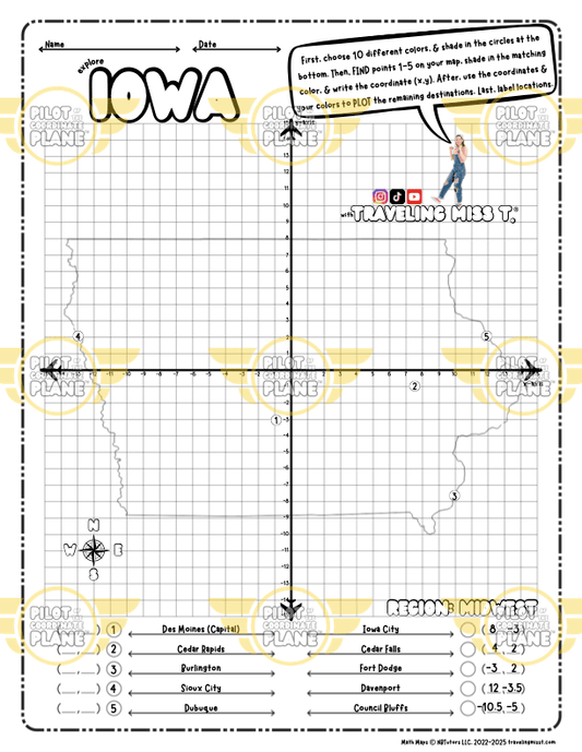 Iowa Math Map