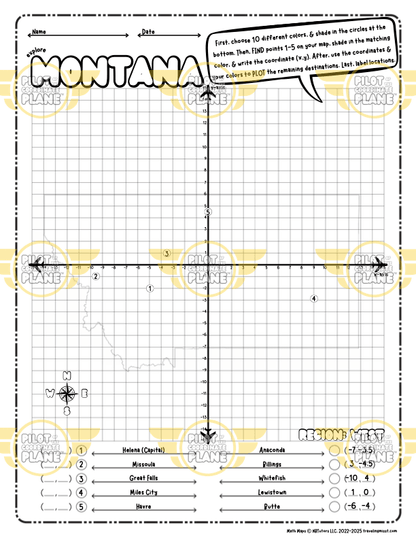 Montana Coordinate Plane
