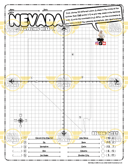 Coordinate Plane Nevada
