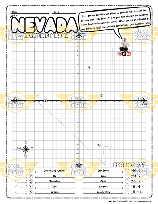 Coordinate Plane Nevada
