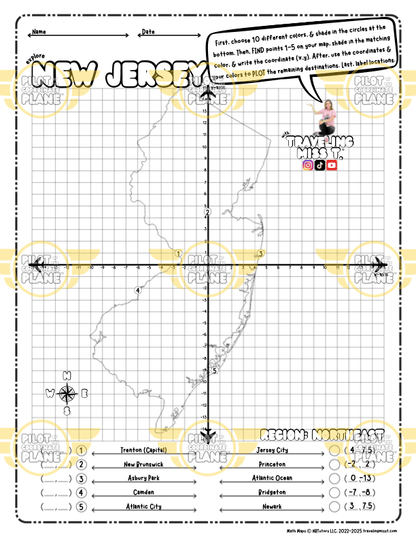 New Jersey Math Map