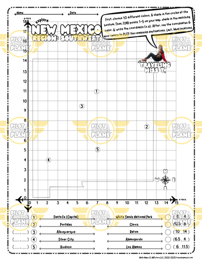 New Mexico Math Map