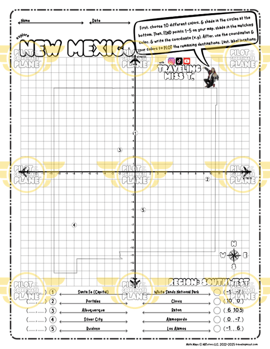 Math Maps New Mexico