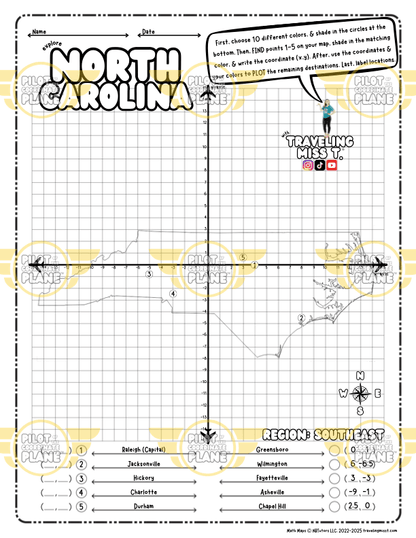 Coordinate Plane Map
