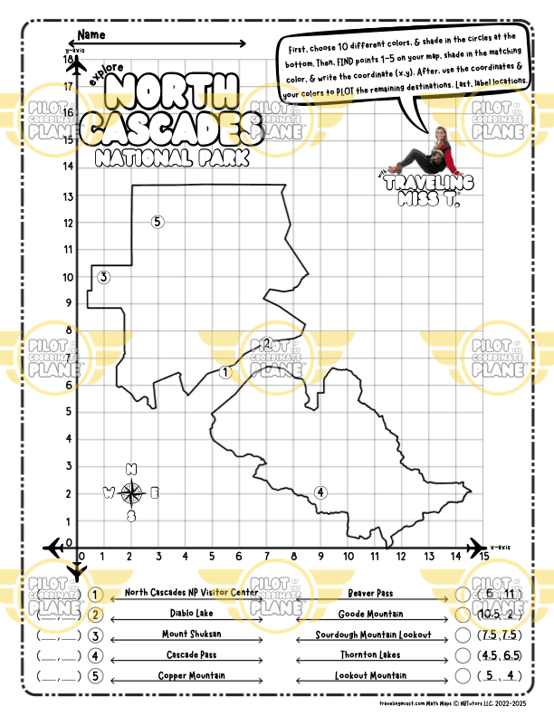Map of North Cascades National Park