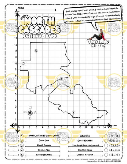 Map of North Cascades National Park