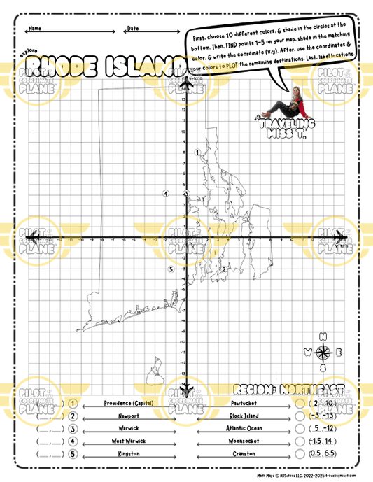 Coordinate Plane Math Maps