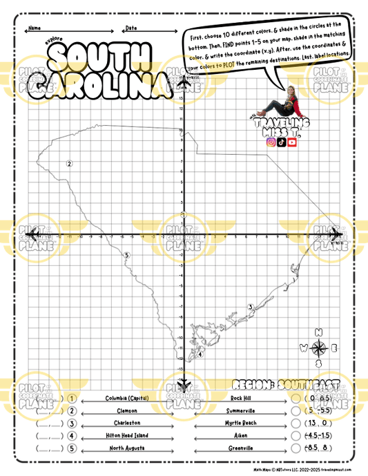South Carolina Map