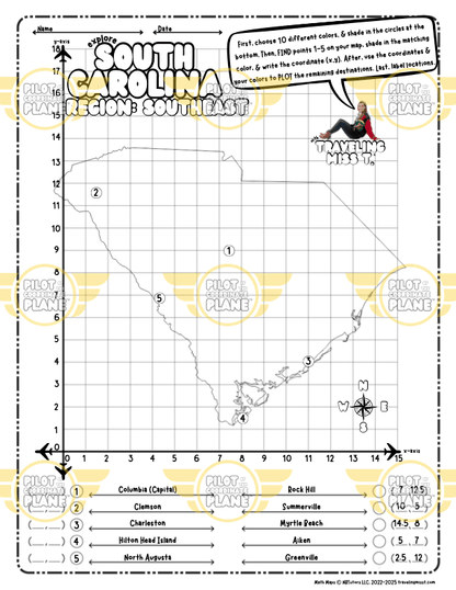 Coordinate Plane Worksheets