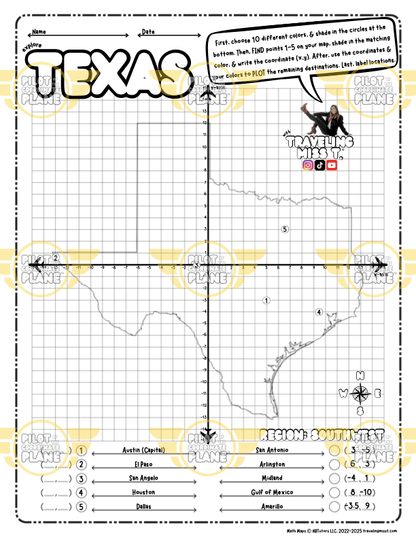 Texas Math Map