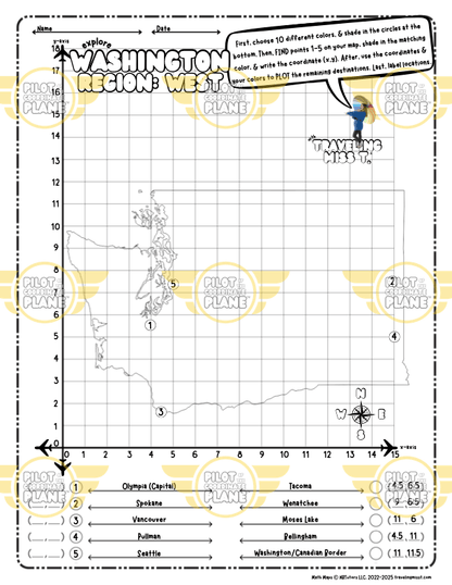 Coordinate Plane Washington