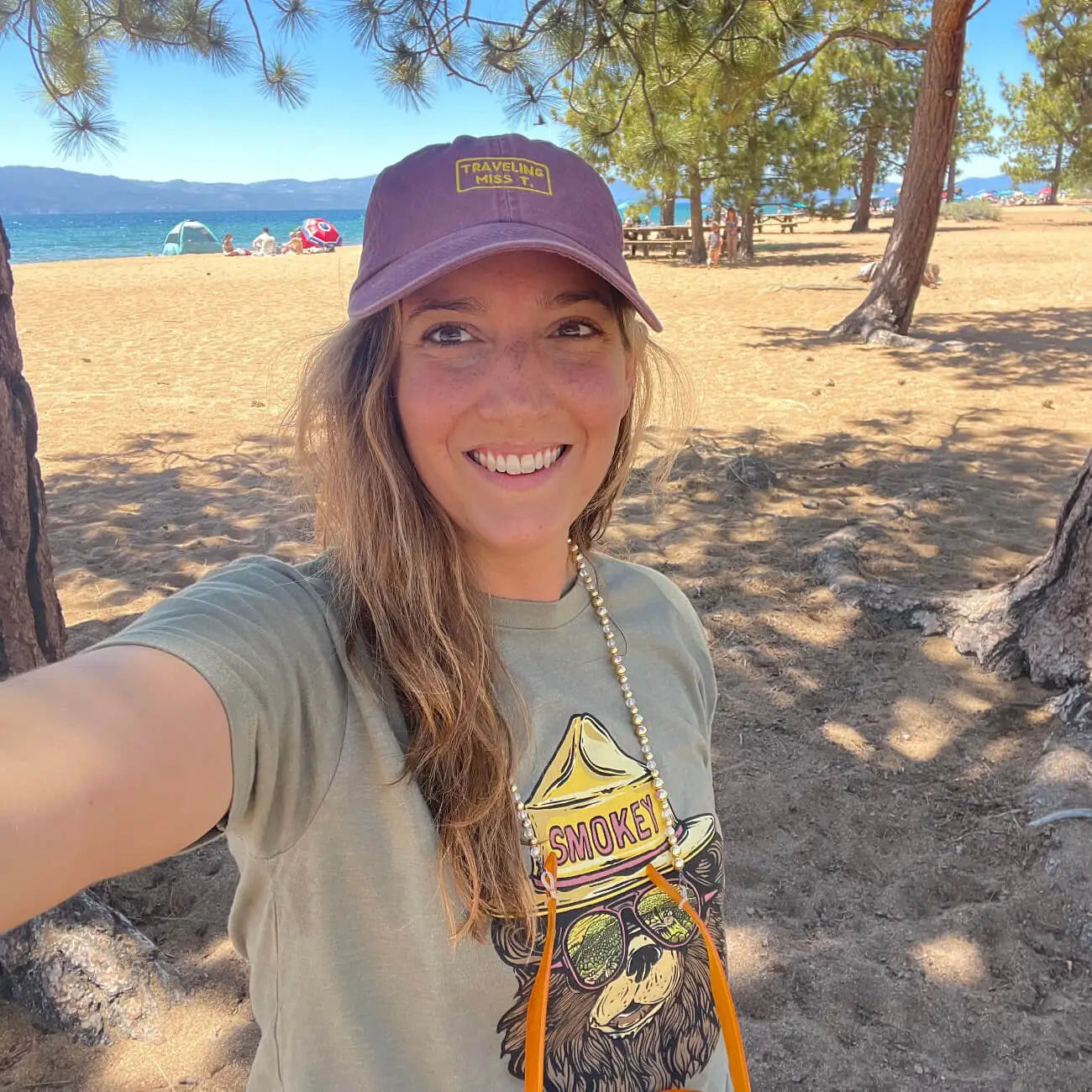 Traveling Miss T. wearing Wild Tribute