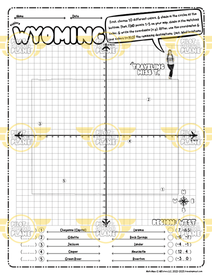 Wyoming Math Map