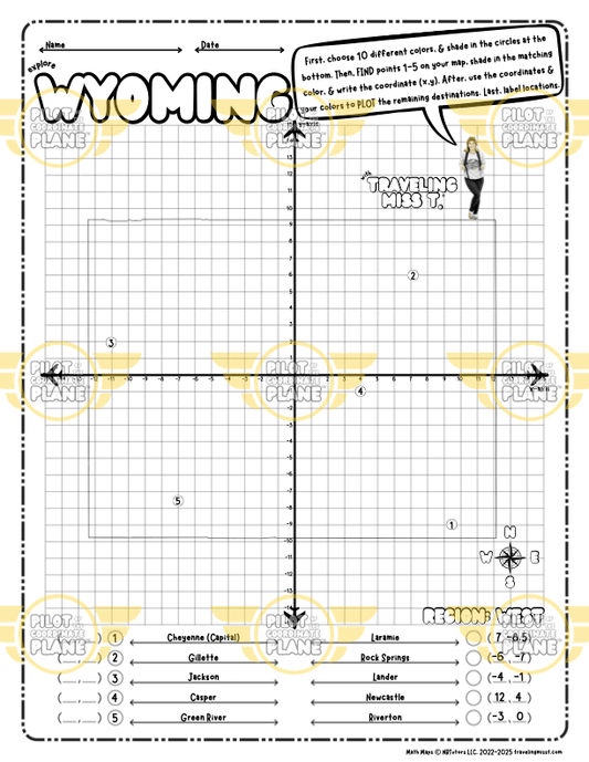 Wyoming Math Map